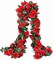 2 Pack (16FT) Artificial Rose Vine Fake Flowers Garland Hanging Silk